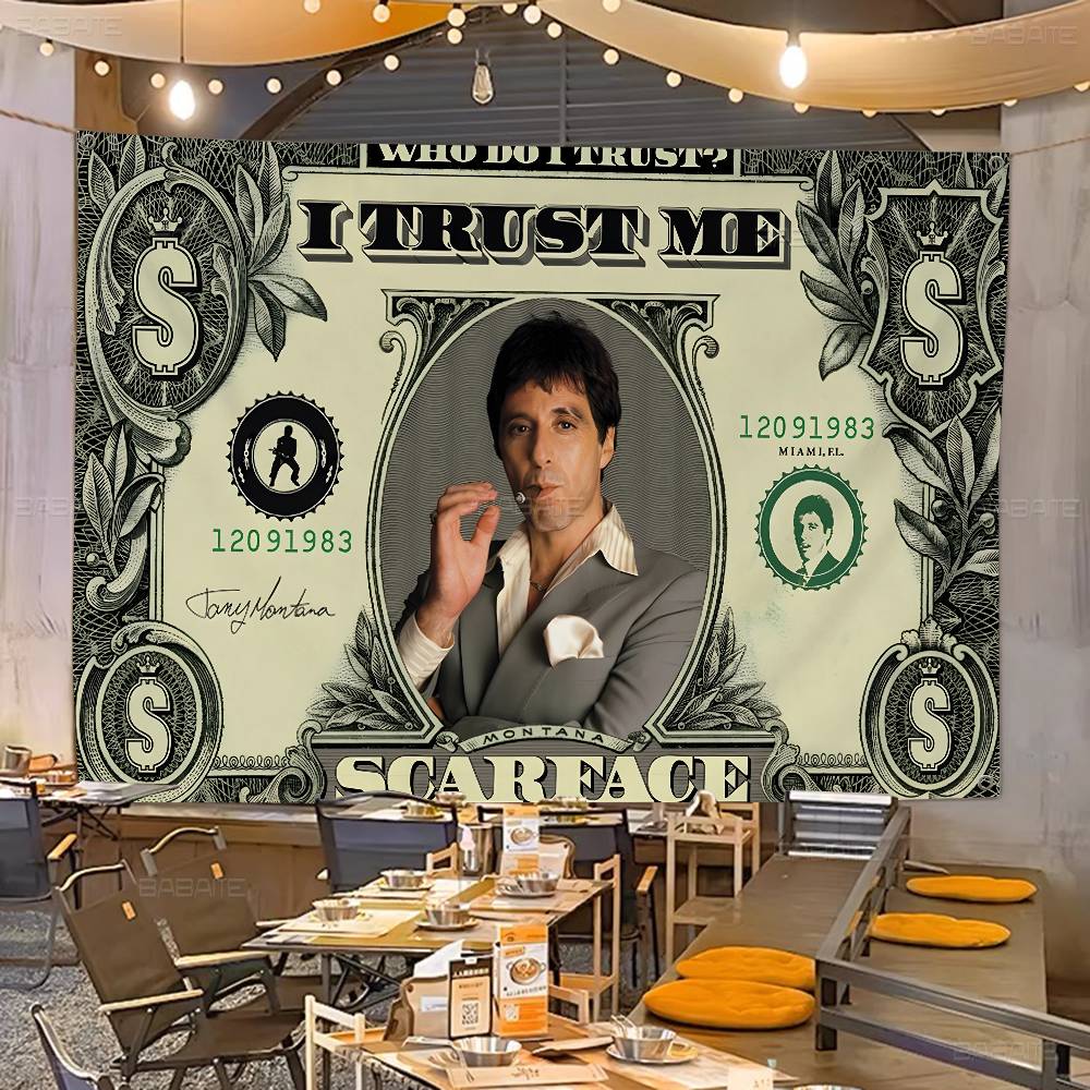 Commercial Printing Company - Ретро-флаг S-Scarface с улучшенной печатью для